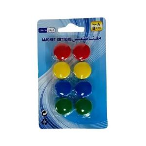 Leeno- Magnets for white board assorted 2cm 8pcs/pk Leeno- Magnets for white board assorted 2cm 8pcs/pk