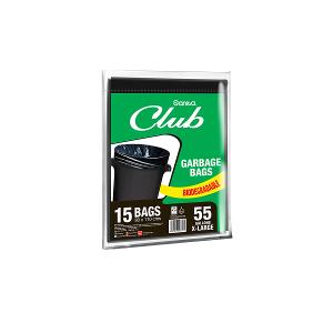 Sanita Trash Bags Biodegradable X-Large Size, 55-Gallon, 15/Pack Tie Bag Sanita Trash Bags Biodegradable X-Large Size, 55-Gallon, 15/Pack Tie Bag