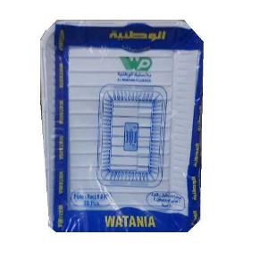 Watania Plastic Plate Square 50/Pack no:3