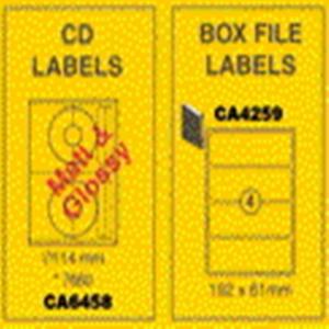 Xel-lent CD Label 114mm 100 Sheets Per Pack