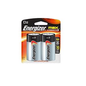 Energizer Batteries, Size D, 2/Pack-130140452