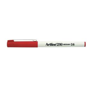 Artline fineliners medium 0.6mm red