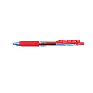 Zebra Retractable Sarasa Clip, 0.5mm Gel Pen, Red
