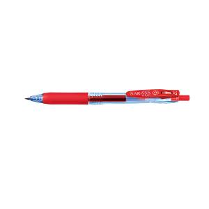 Zebra Retractable Sarasa Clip, 0.7mm Gel Pen, Red