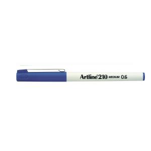 Artline fineliners medium 0.6mm blue