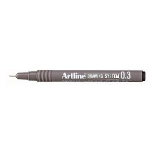 Artline drawing pens black 0.3mm
