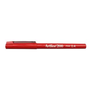 Artline Fineliners 0.4mm Red