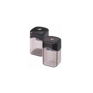M+R metal sharpener, with container, double hole