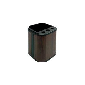 Elsoon wooden square pen cup