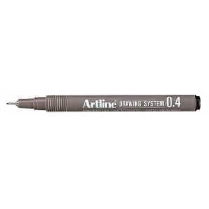 Artline drawing pens black 0.4mm