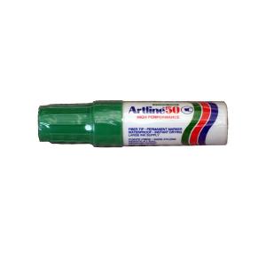 Artline permanent marker 50 chisel nib 3-6mm green
