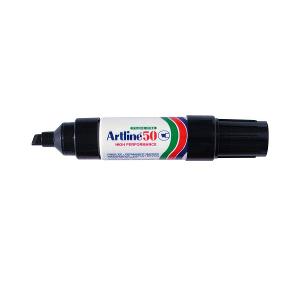 Artline permanent marker 50 chisel nib 3-6mm black