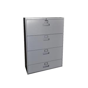 Lateral Metal Filing Cabinet 4 Drawers, Beige (High Quality)