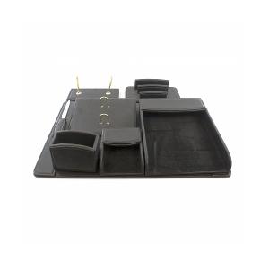 Desk set 8 Piece PVC black color