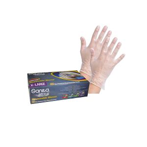Sanita Non-Powder Vinyl Disposable Gloves 100 P/K Large