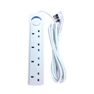 Power Extension Cable, 4-Outlet , 3 Pin ,3 Meters