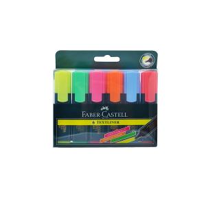 Faber Castell Highlighters, 8/Pack (6 Colors + 2 Yellow)