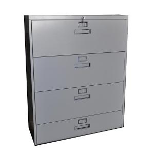 Lateral Metal Filing Cabinet 3 Drawers (High Quality)
