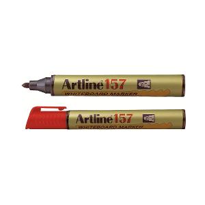 Artline whiteboard marker 157 round tip Red