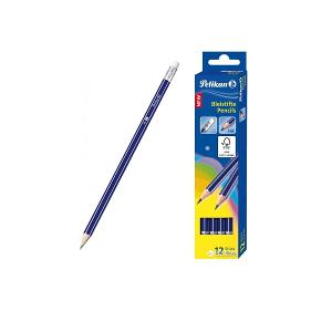 Pelikan Pencil HB With Eraser 12/Pack