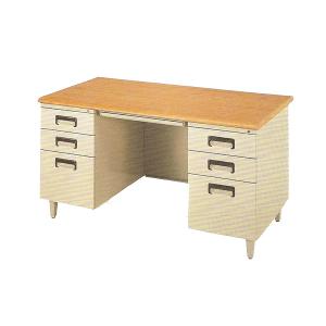 Metal Desk W/Wooden Top, 150cm