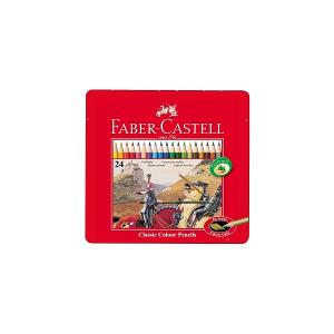 Faber Castell coloring pencil metal box 24 colors