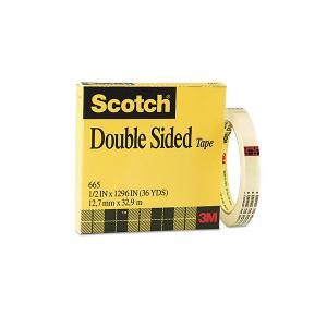 3M Scotch double sided tape, 1/2" x 36 yards