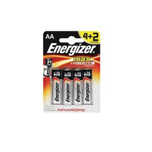 Energizer Max Battery E91 AA 4+2/Pack
