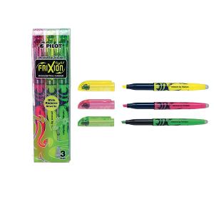 Pilot Write Remove Rewrite Highlighters Wallet of 3