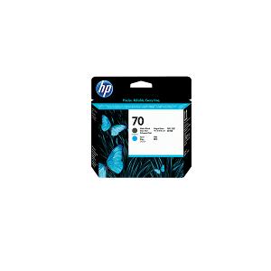 HP 70 Matte Black And Cyan Printhead C9404A