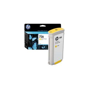 HP F9J65A-728 130ml Yellow Ink Cartridge