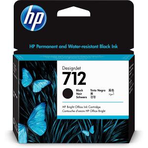 HP 3ED71A-712 80ml Black Original DesignJet Ink Cartridge