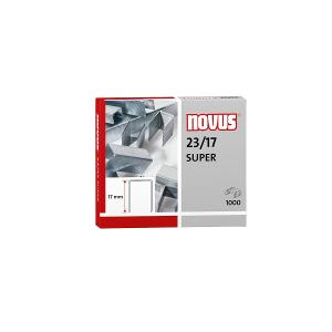 Novus staples, 23/17, box of 1000 Novus staples, 23/17, box of 1000