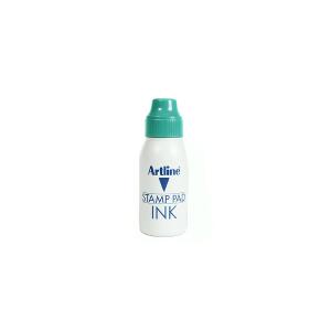 Artline stamp ink, water-based, 50ml, green