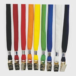 Black Lanyard With Metal Clip for ID Cards