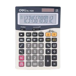 Deli Desktop Calculator 12 Digits Plastic Keys Tax Function (1629)