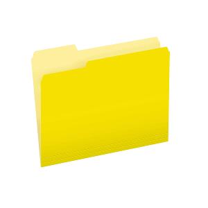 Pendaflex File Folders Letter Size 1/3 Cut Yellow
