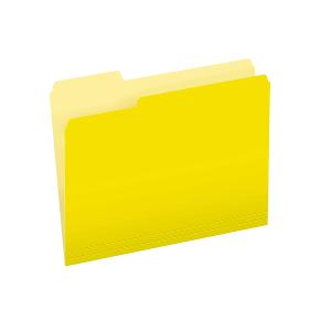 Pendaflex File Folders Letter Size 1/3 Cut Yellow Pendaflex File Folders Letter Size 1/3 Cut Yellow
