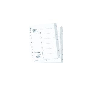 Atlas Grey Plastic Index Dividers 1-7