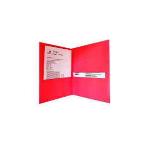 BF cardboard color portfolio A4 size red