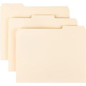 Prima File Folders Letter Size 1/5 Cut Box/100 Prima File Folders Letter Size 1/5 Cut Box/100