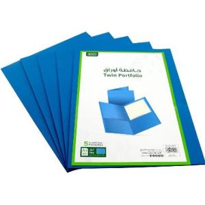 Roco 2-Pocket Cardboard Color Portfolio A4 Size Blue Pk/5 Pcs Roco 2-Pocket Cardboard Color Portfolio A4 Size Blue Pk/5 Pcs
