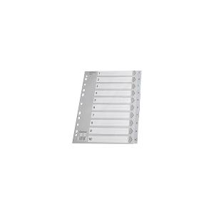 Comix Grey Plastic Index Dividers, 5 Tab Comix Grey Plastic Index Dividers, 5 Tab