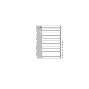 Comix Grey Plastic Index Dividers, 20 Tab Comix Grey Plastic Index Dividers, 20 Tab