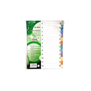 Plastic Divider 12 Colored Divisions Plastic Divider 12 Colored Divisions