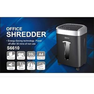 Comix Shredder Micro Cut 2x6mm 10 Sheets Shred: CD,Credit card 35L Comix Shredder Micro Cut 2x6mm 10 Sheets Shred: CD,Credit card 35L