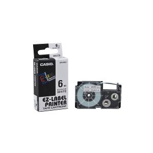 Casio Label IT Tape 6mm Black/White Casio Label IT Tape 6mm Black/White