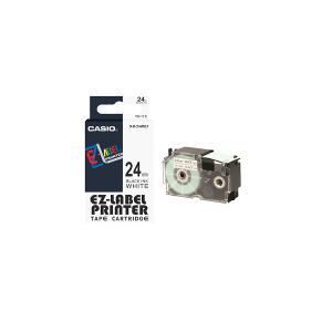 Casio Label IT Tape 24mm Black/White Casio Label IT Tape 24mm Black/White