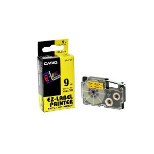 Casio Label IT Tape 9mm Black/Yellow Casio Label IT Tape 9mm Black/Yellow