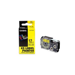 Casio Label IT Tape 12mm Black/Yellow Casio Label IT Tape 12mm Black/Yellow